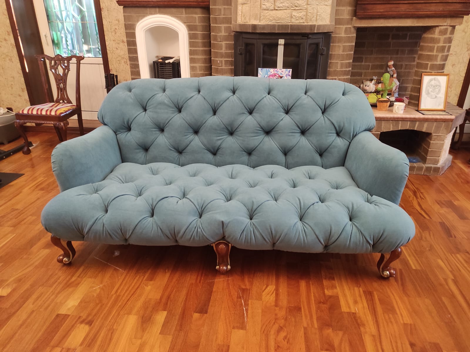 Перетяжка дивана. Мякинино