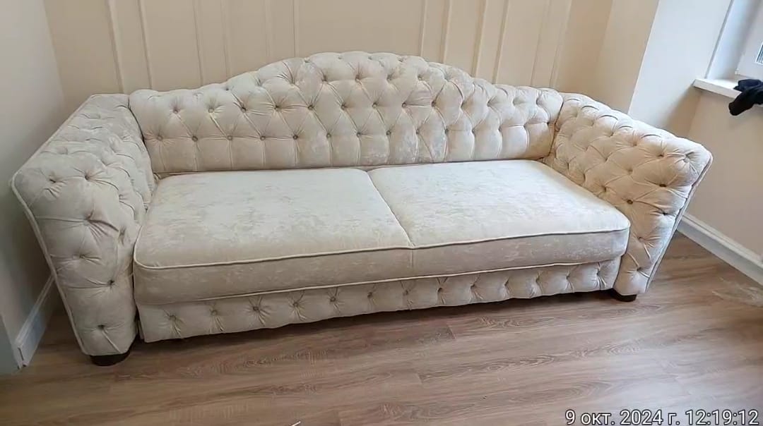 Замена обивки дивана на дому. Мякинино